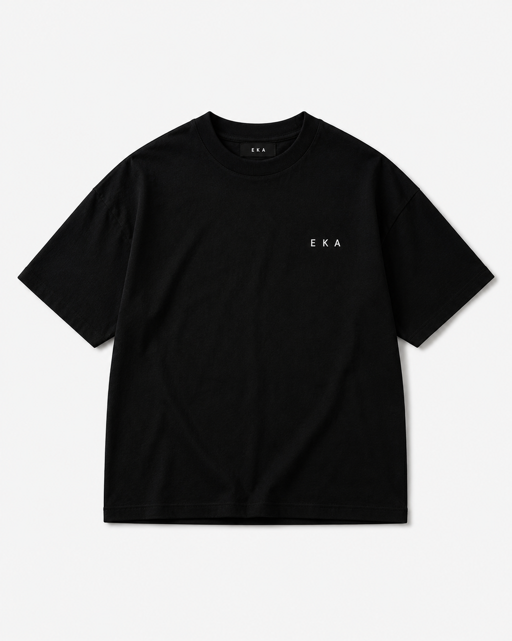 Midnight Shadow Black | 240 GSM Korean Oversized T-Shirt