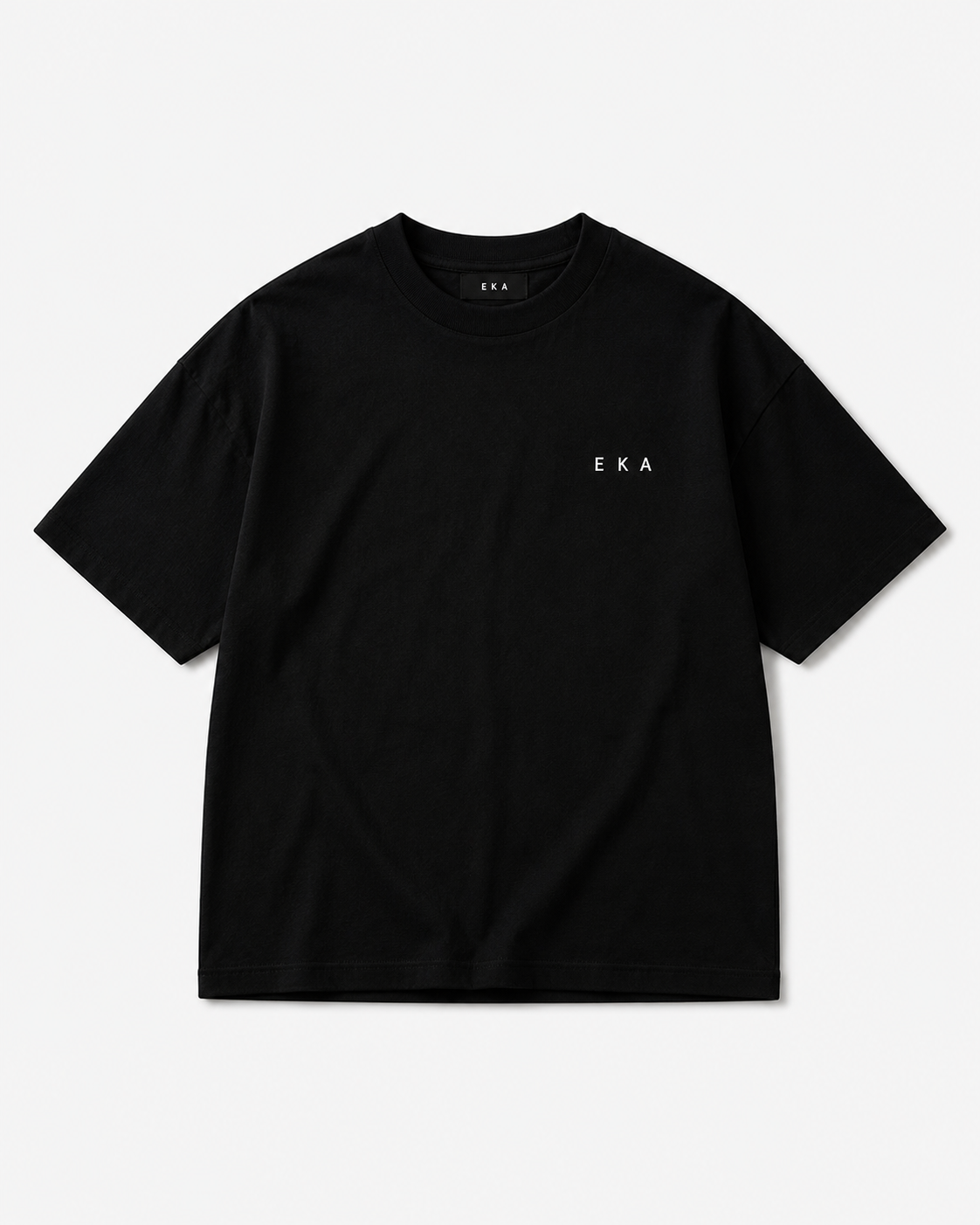 Midnight Shadow Black | 240 GSM Korean Oversized T-Shirt