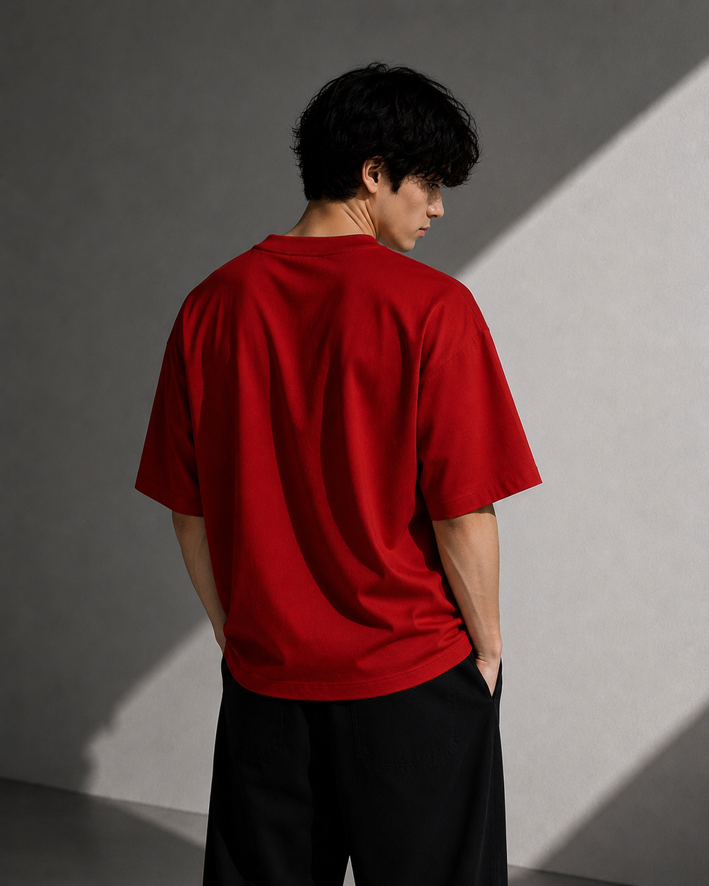 Bloodline Red | 240 GSM Korean Oversized T-Shirt