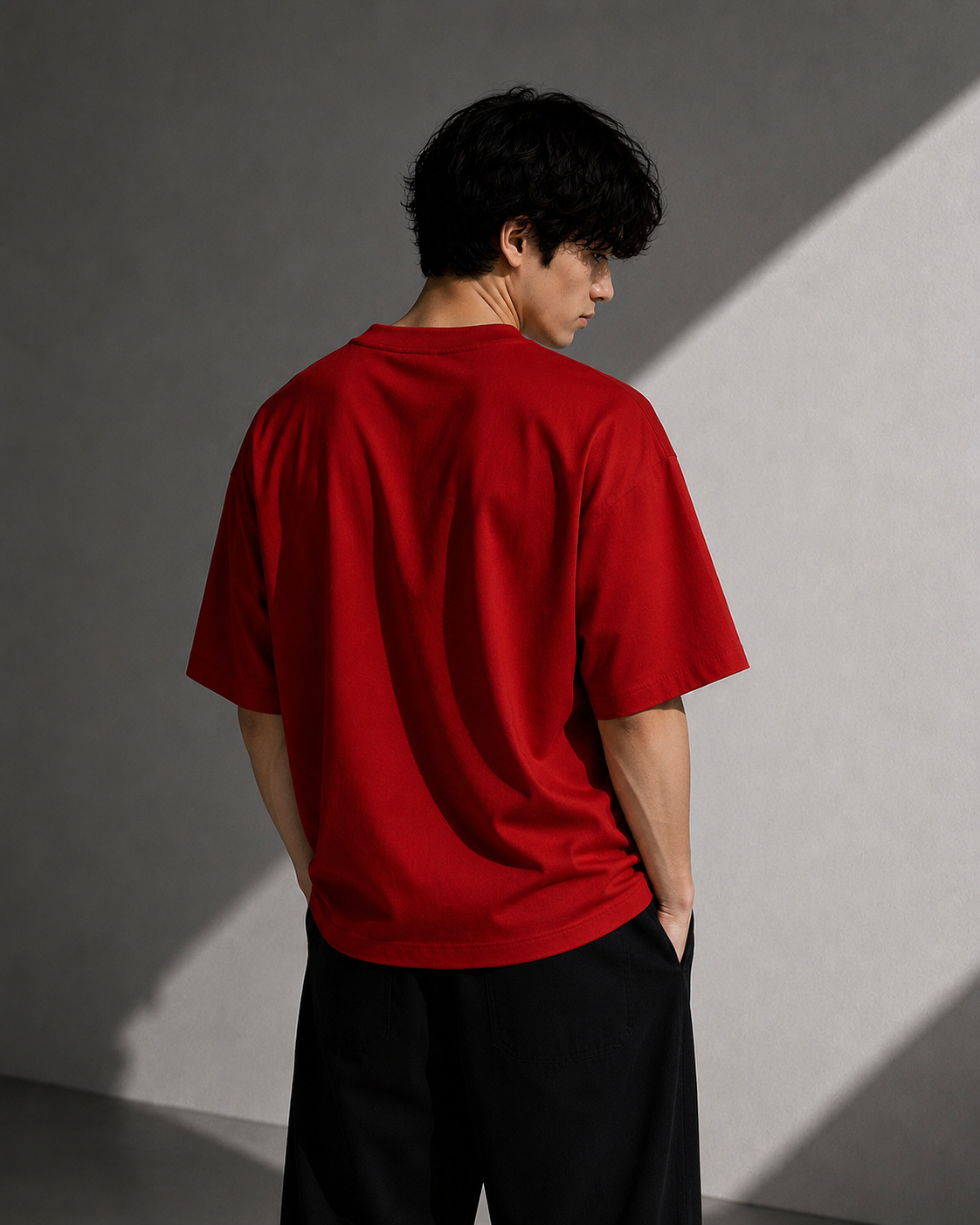 Bloodline Red | 240 GSM Korean Oversized T-Shirt