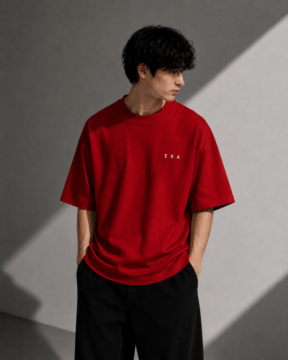 Bloodline Red | 240 GSM Korean Oversized T-Shirt