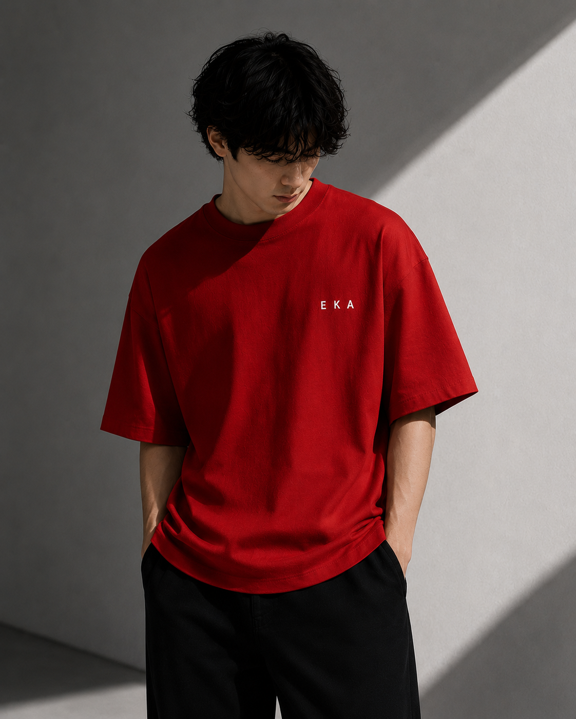 Bloodline Red | 240 GSM Korean Oversized T-Shirt