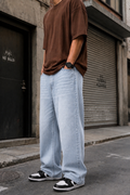 Loose Fit Light Blue Denim
