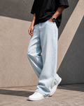 OCEAN BLUE WIDE LEG JEANS