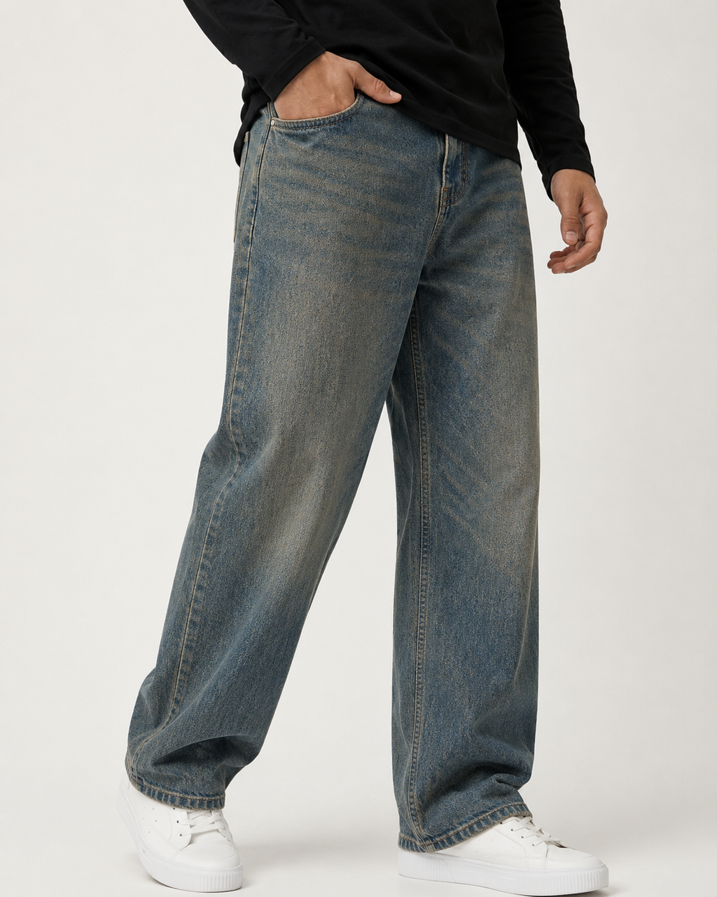 MOSCOW BLUE WIDE LEG JEANS ￼