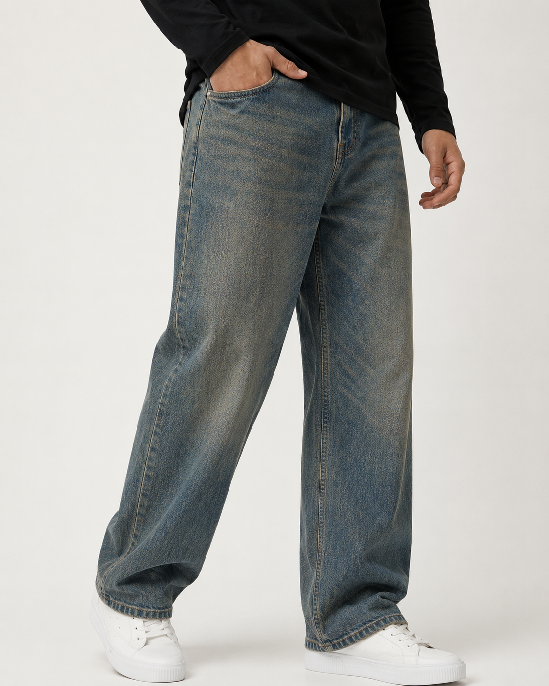 MOSCOW BLUE WIDE LEG JEANS ￼